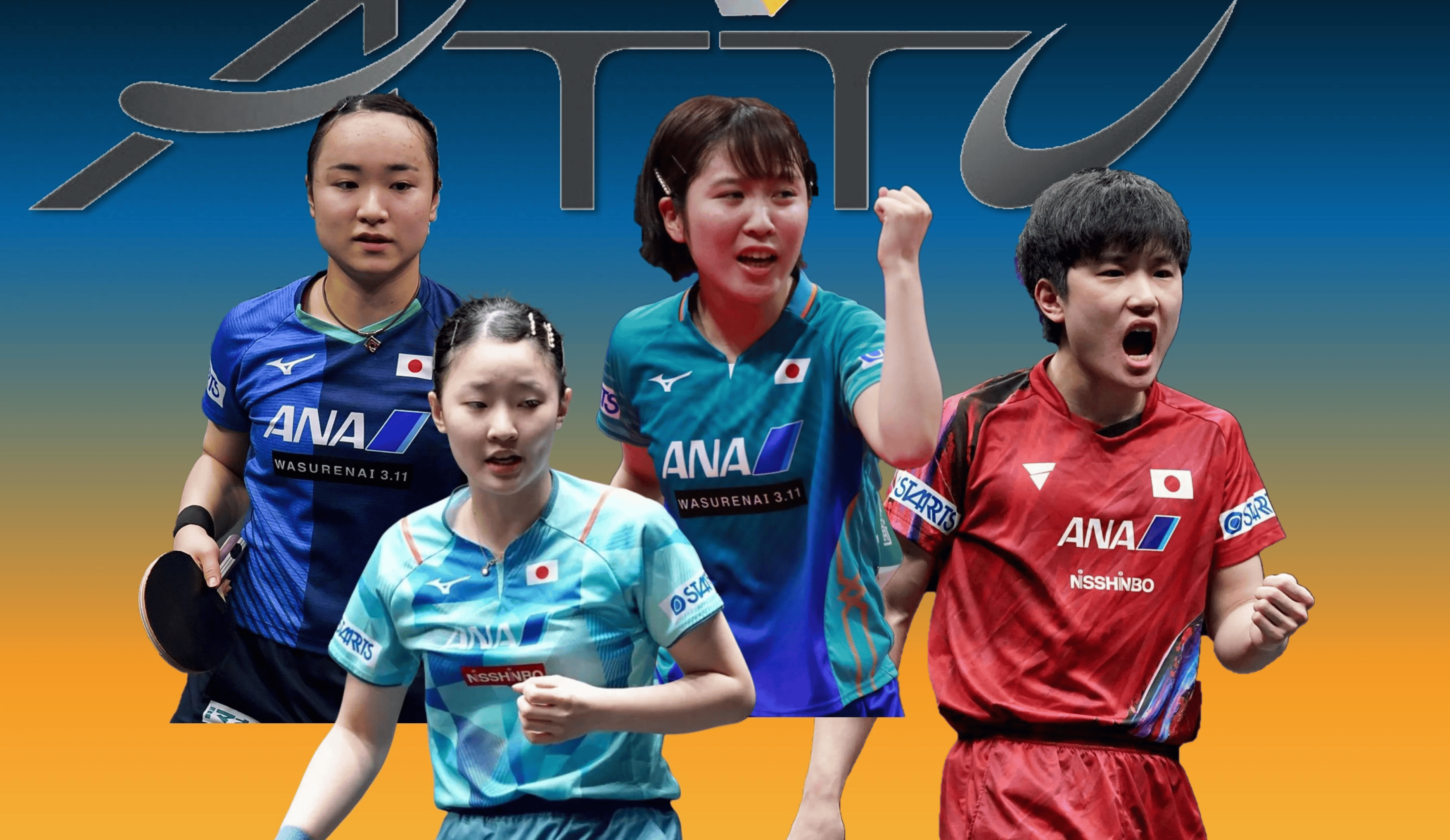 日本选手在乒乓球比赛中获得银牌